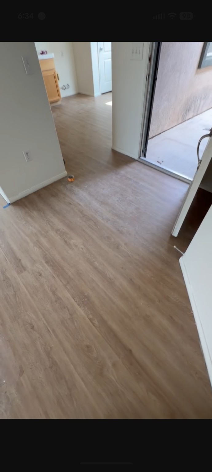 Finished flooring