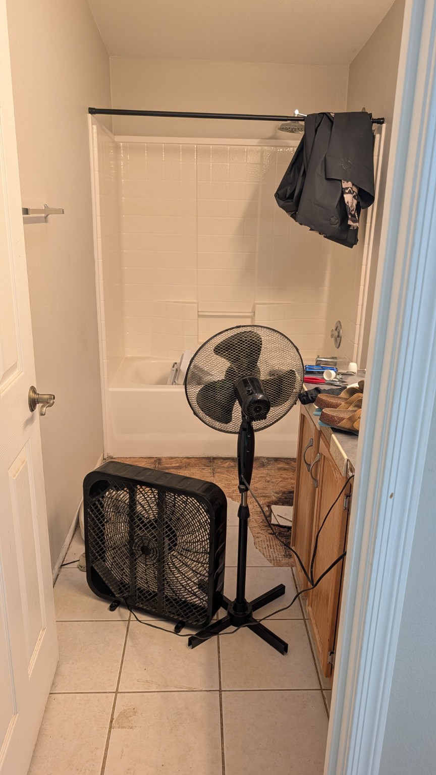 Bathroom make-ready work