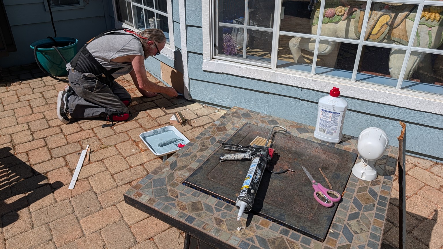 Siding Repair In Progress